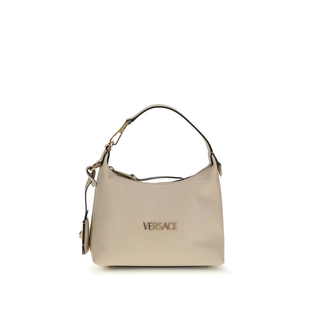Versace Beige Calf Leather Bos Taurus Handbag - Luxury Boutique Co