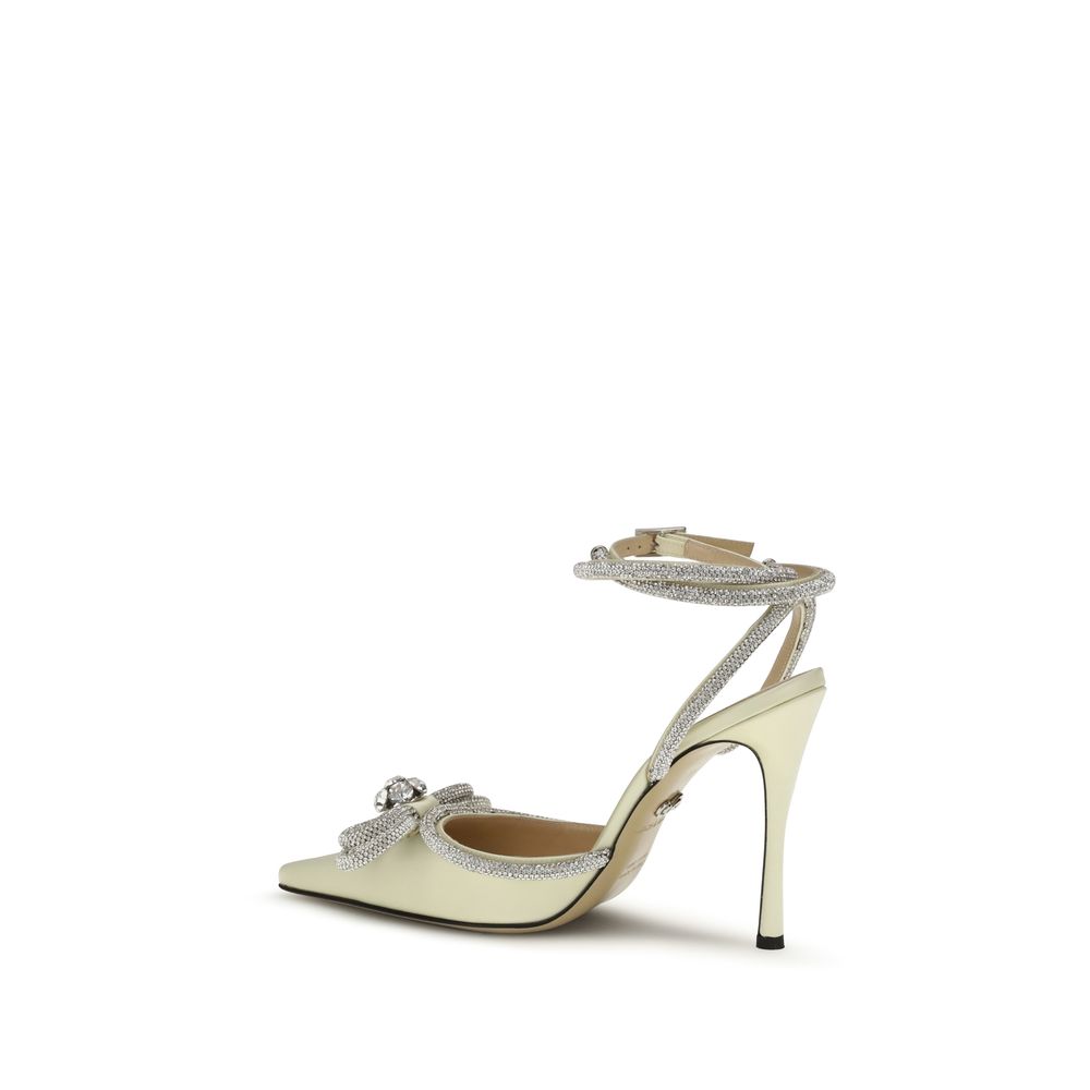 MACH & MACH Bicolor Silk High Heel Pumps - Luxury Boutique Co