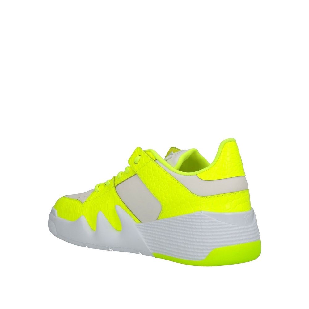 Giuseppe Zanotti White Calfskin Low Top Sneakers - Luxury Boutique Co