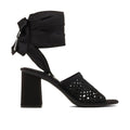 Miu Miu Black Fabric Strap-On Sandals - Luxury Boutique Co