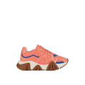 Versace Orange Leather Chunky Sneakers - Luxury Boutique Co