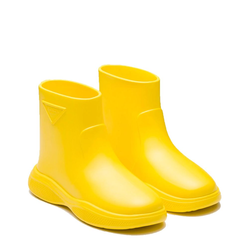 Prada Bicolor Rubber Rain Boots - Luxury Boutique Co