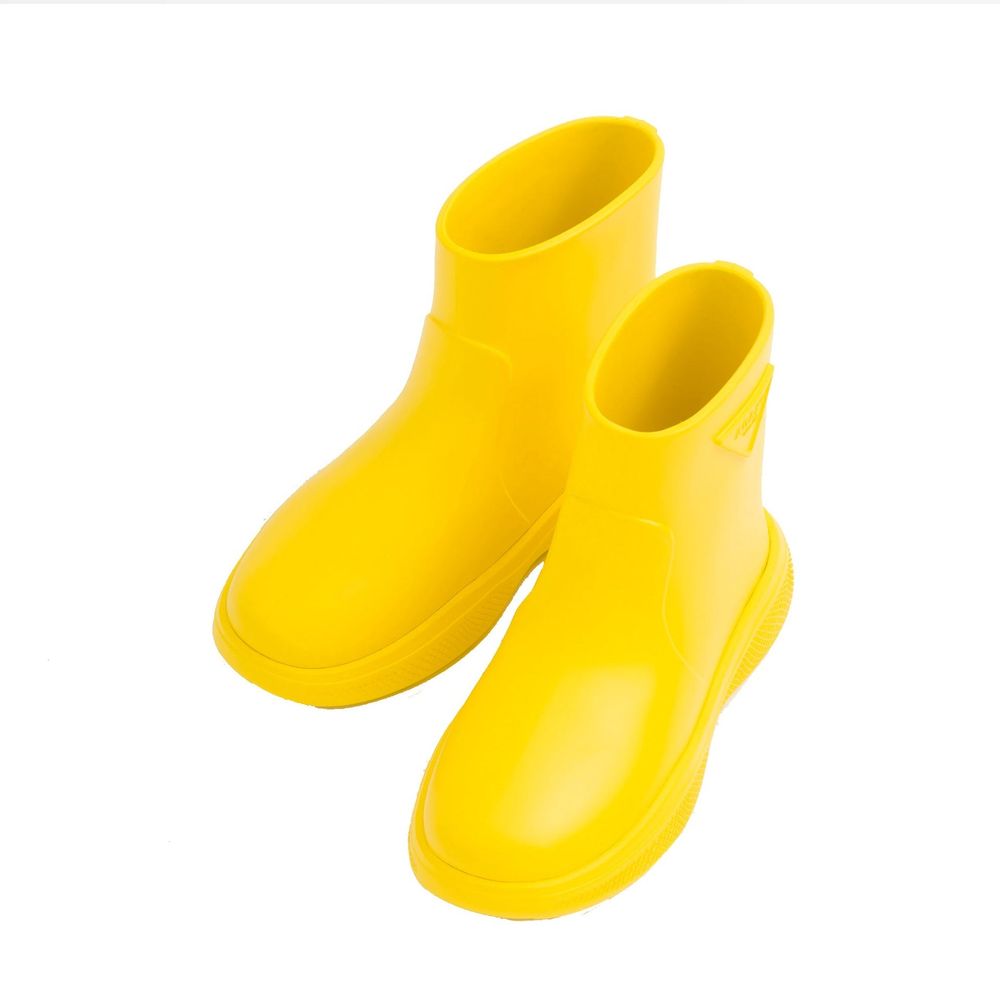 Prada Bicolor Rubber Rain Boots - Luxury Boutique Co