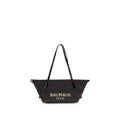 Balmain Black Raffia Shoulder Bag - Luxury Boutique Co