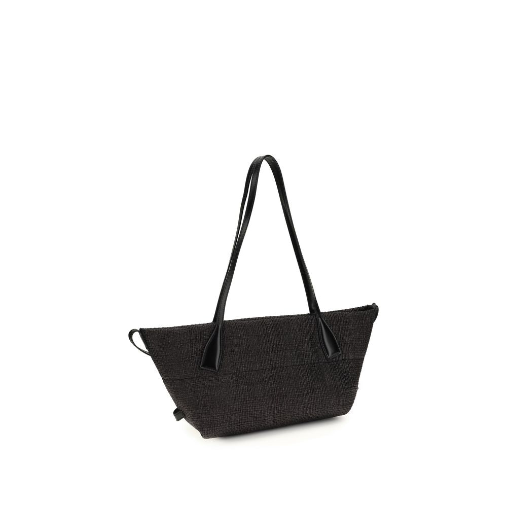 Balmain Black Raffia Shoulder Bag - Luxury Boutique Co