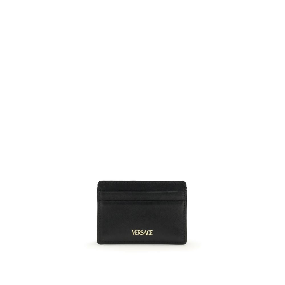 Versace Black Calf Leather Bos Taurus Wallet - Luxury Boutique Co