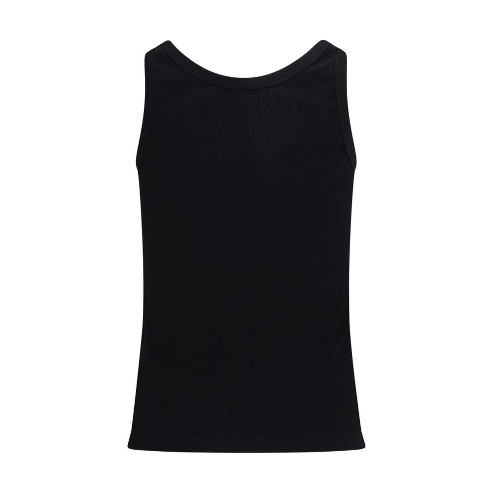 Versace Black Cotton Tank Tops - Luxury Boutique Co