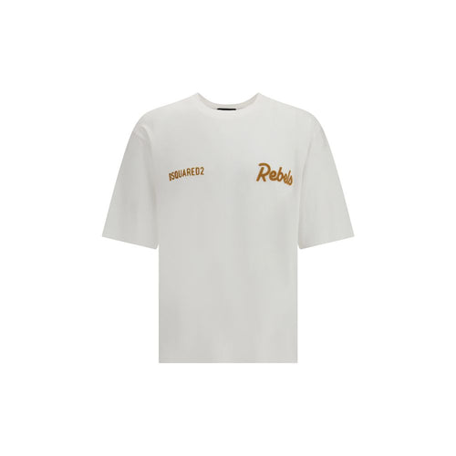 Dsquared² White Cotton T-Shirt - Luxury Boutique Co