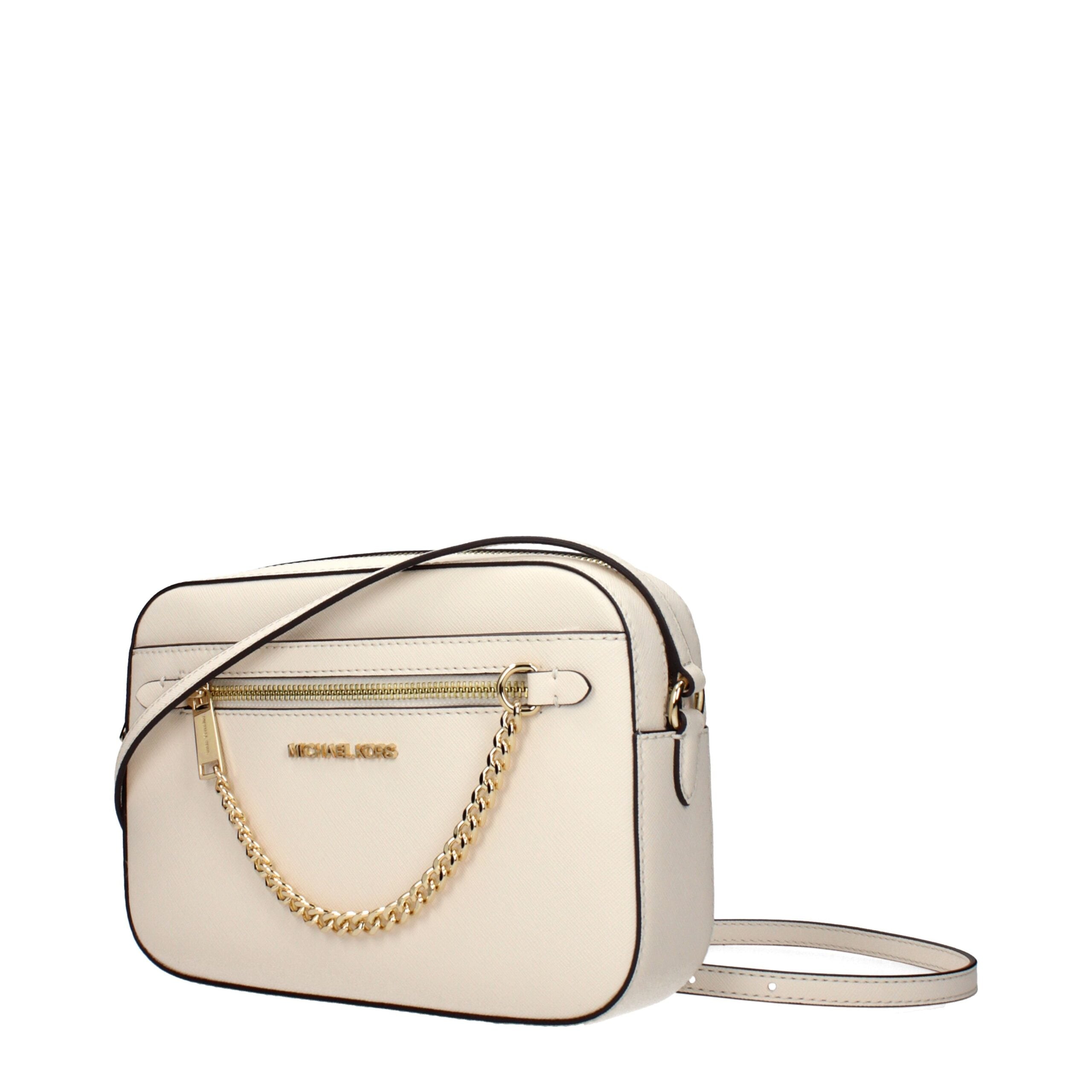 Michael Kors Beige Leather Crossbody Bag - Luxury Boutique Co