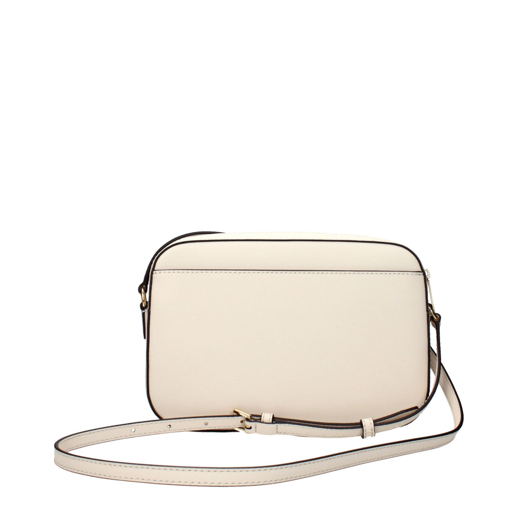 Michael Kors Beige Leather Crossbody Bag - Luxury Boutique Co