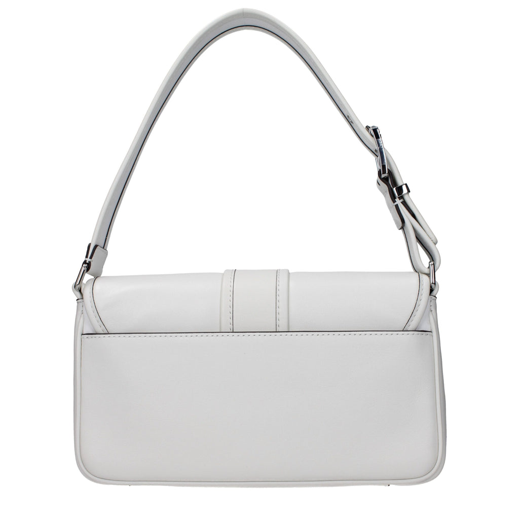 Michael Kors White Leather Shoulder Bag - Luxury Boutique Co