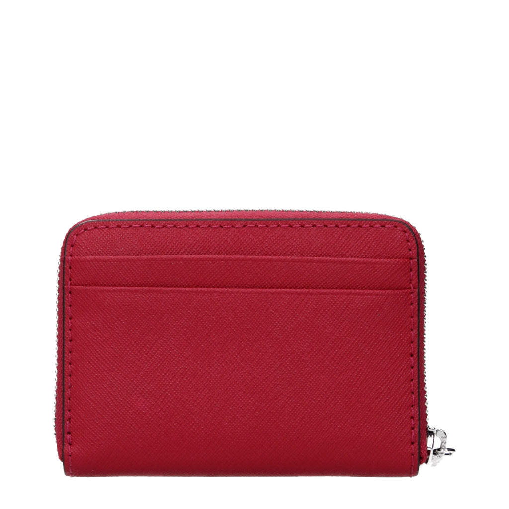 Michael Kors Red Leather Cardholder - Luxury Boutique Co