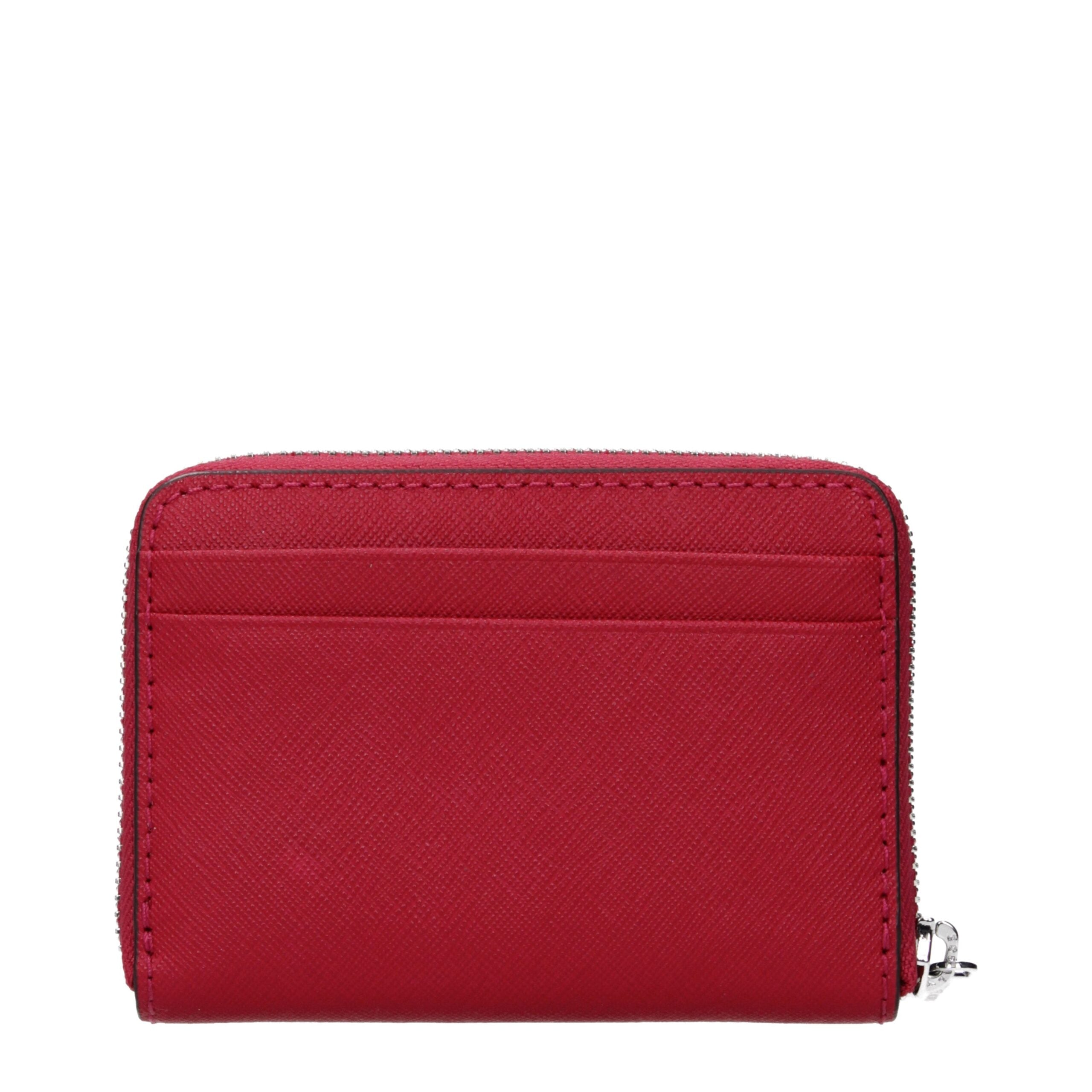 Michael Kors Red Leather Cardholder - Luxury Boutique Co