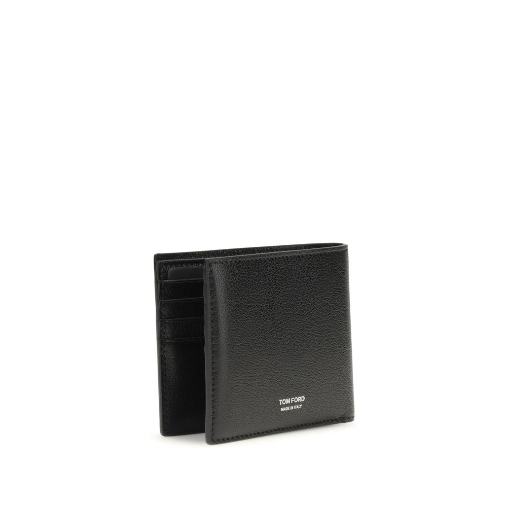Tom Ford Black Calf Leather Bos Taurus Wallet - Luxury Boutique Co