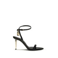 Tom Ford Black Goatskin Stiletto Heel Sandals - Luxury Boutique Co