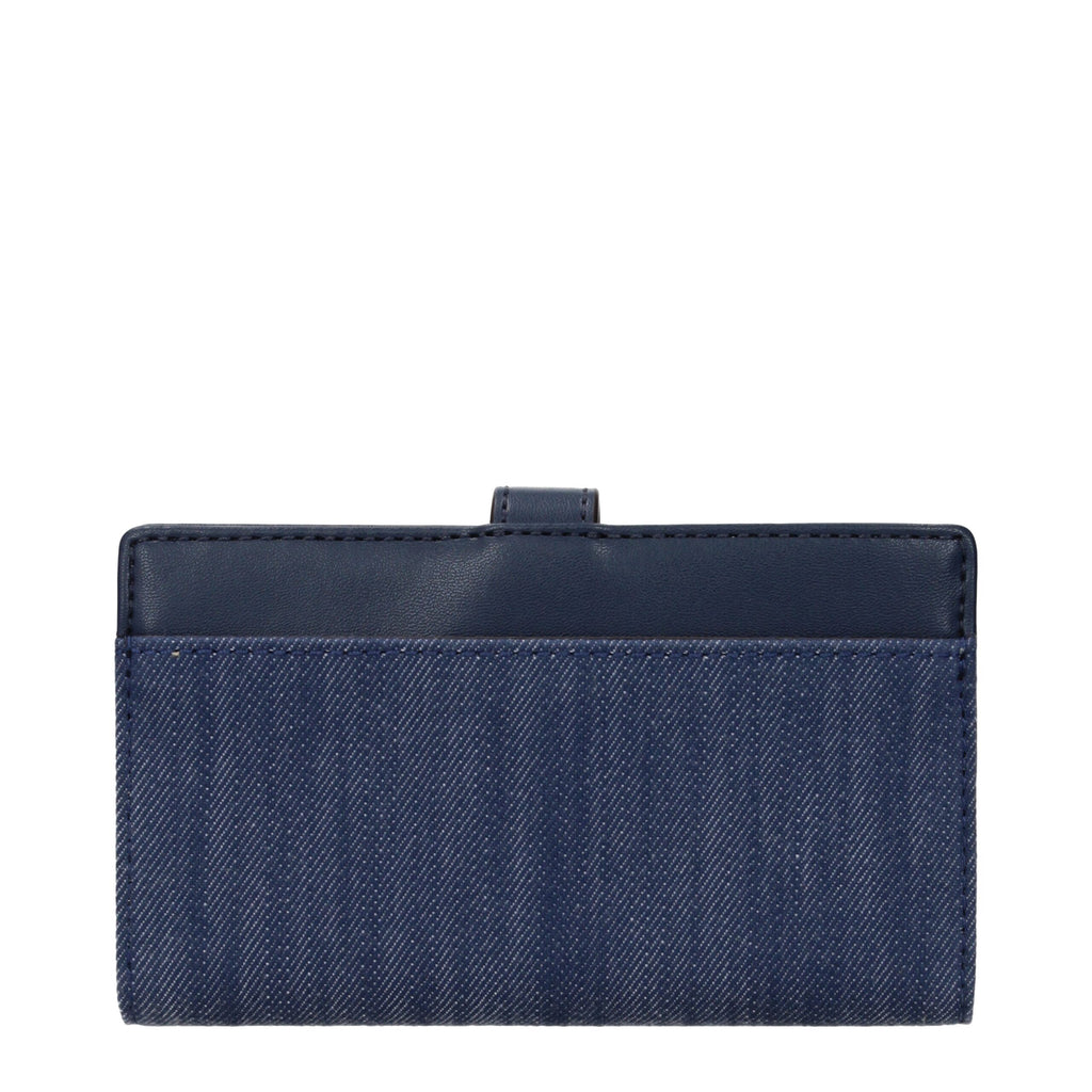 Michael Kors Blue Fabric Wallet - Luxury Boutique Co