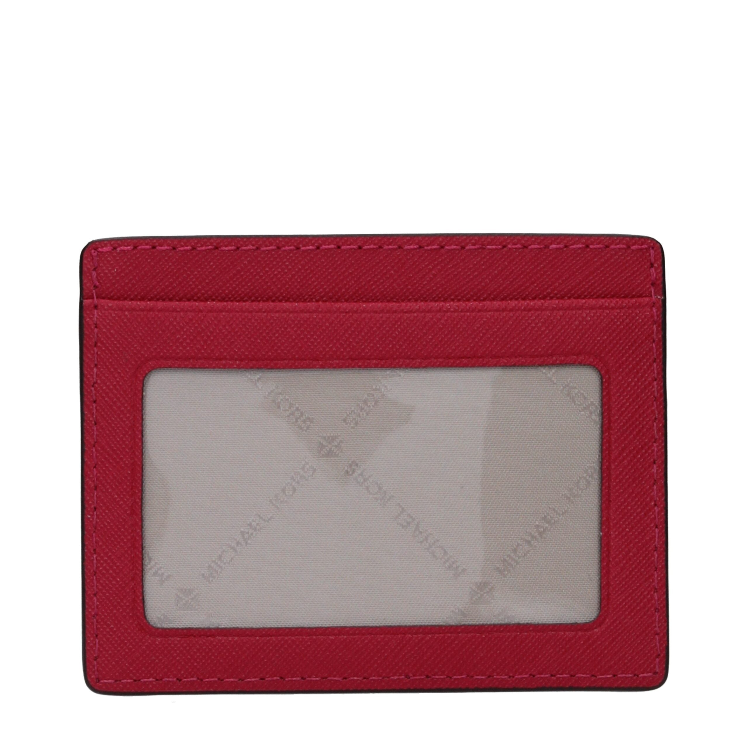 Michael Kors Red Leather Cardholder - Luxury Boutique Co