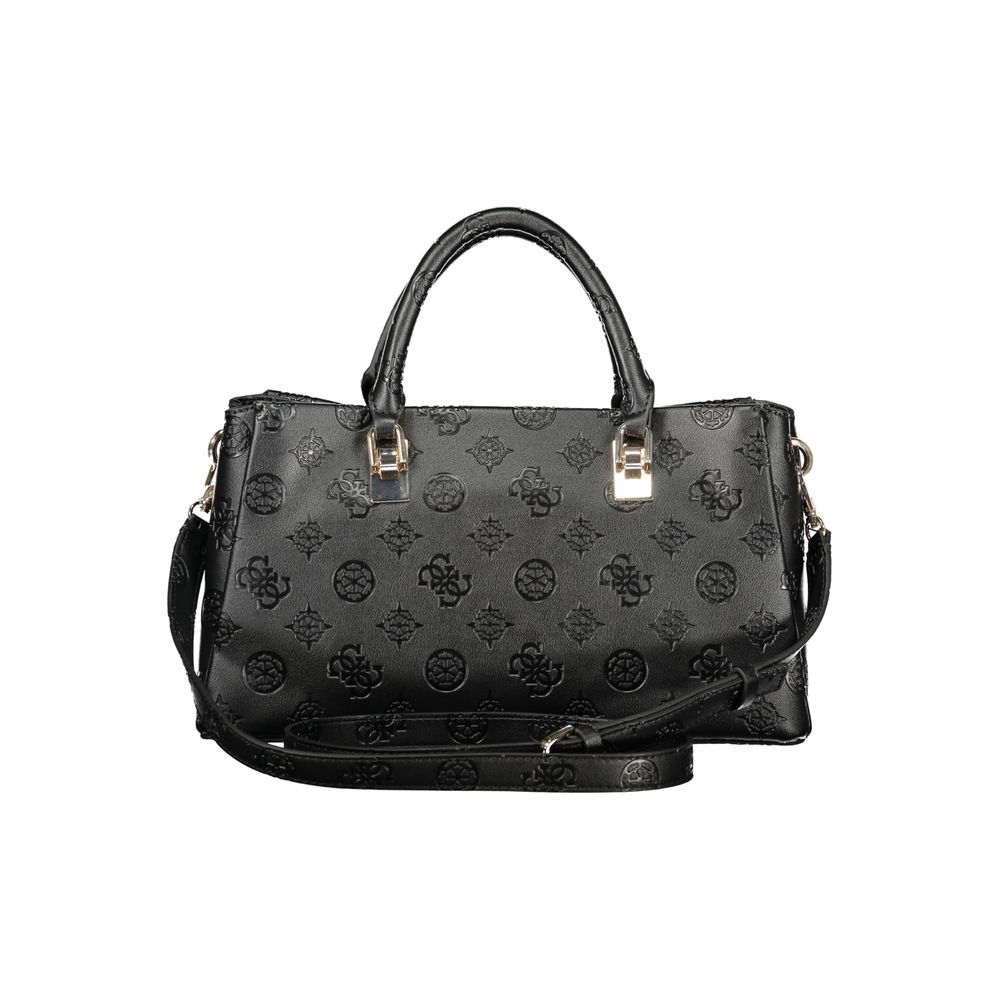 Guess Jeans Black Polyurethane Women Handbag - Luxury Boutique Co