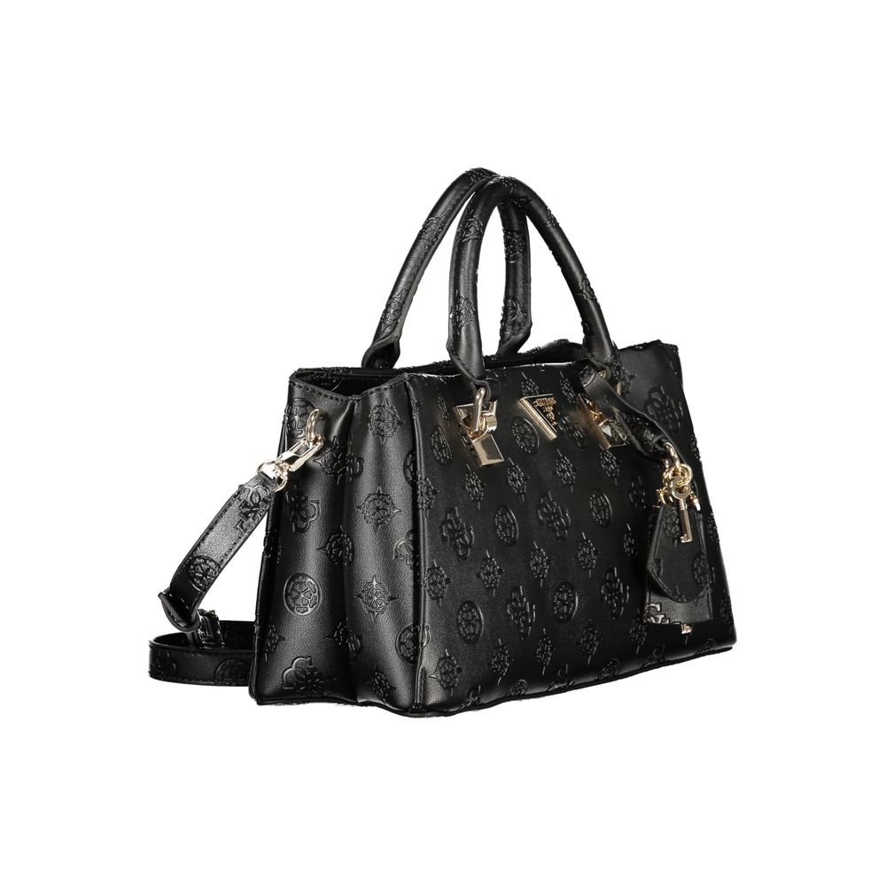 Guess Jeans Black Polyurethane Women Handbag - Luxury Boutique Co