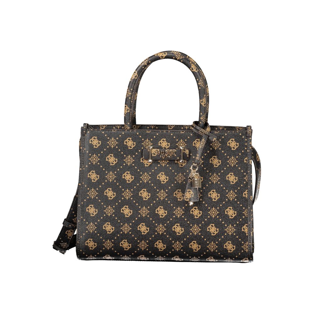 Guess Jeans Marrone Poliuretano Woman Handbag - Luxury Boutique Co