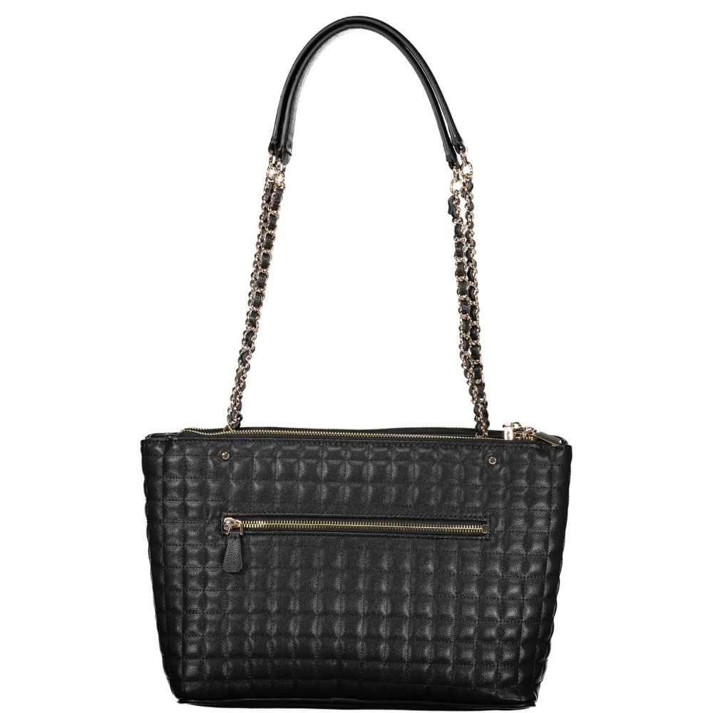 Guess Jeans Nero Poliuretano Women Handbag - Luxury Boutique Co