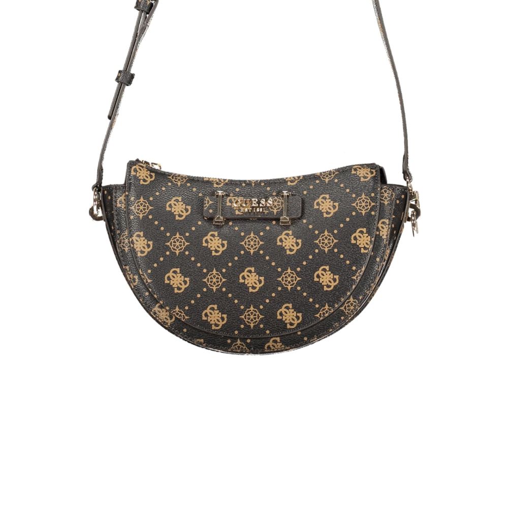 Guess Jeans Marrone Poliuretano Women Handbag - Luxury Boutique Co