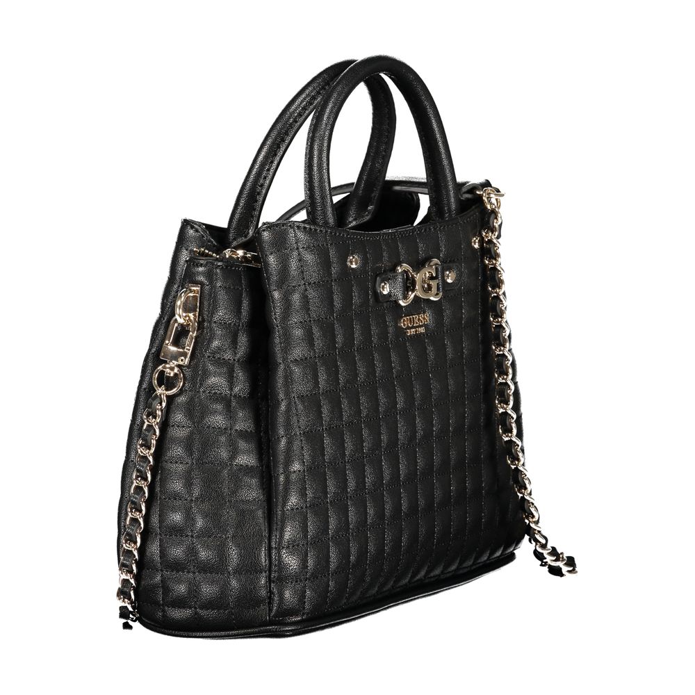 Guess Jeans Black Polyurethane Women Handbag - Luxury Boutique Co