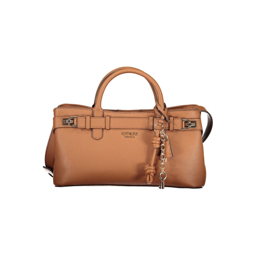 Guess Jeans Marrone Polyurethane Women Handbag - Luxury Boutique Co