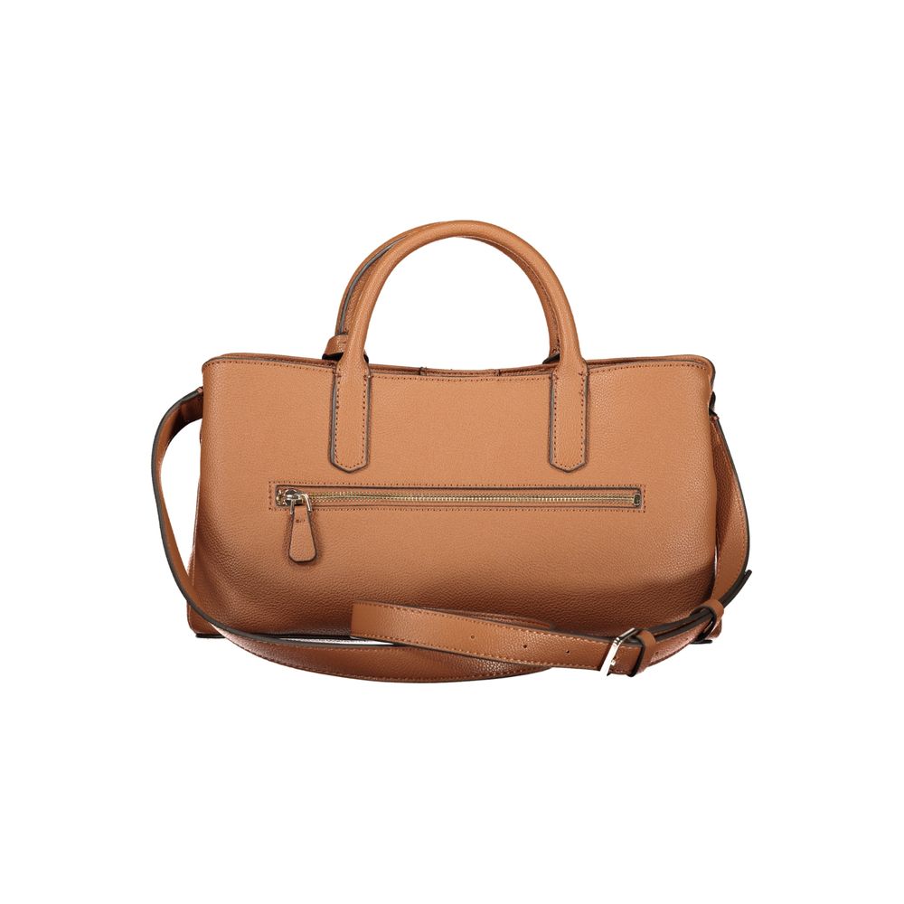 Guess Jeans Marrone Polyurethane Women Handbag - Luxury Boutique Co
