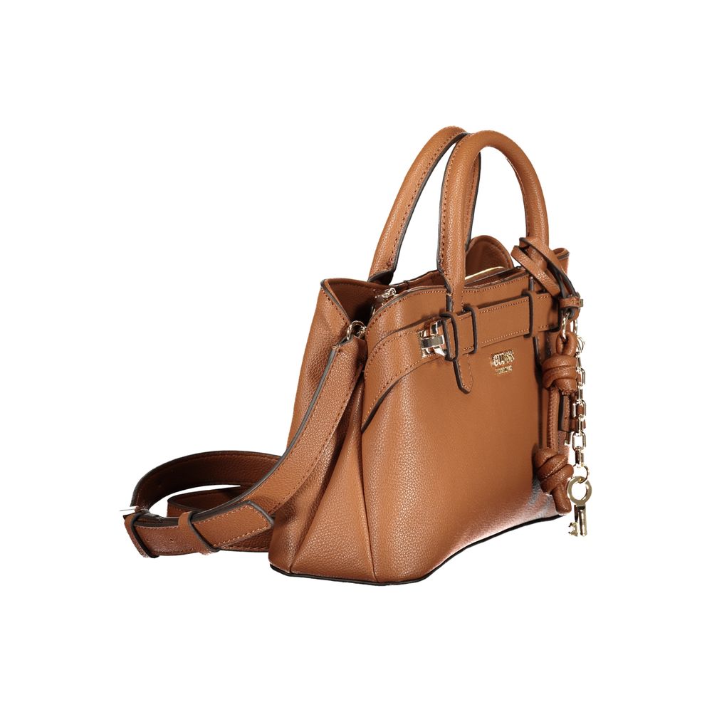 Guess Jeans Marrone Polyurethane Women Handbag - Luxury Boutique Co