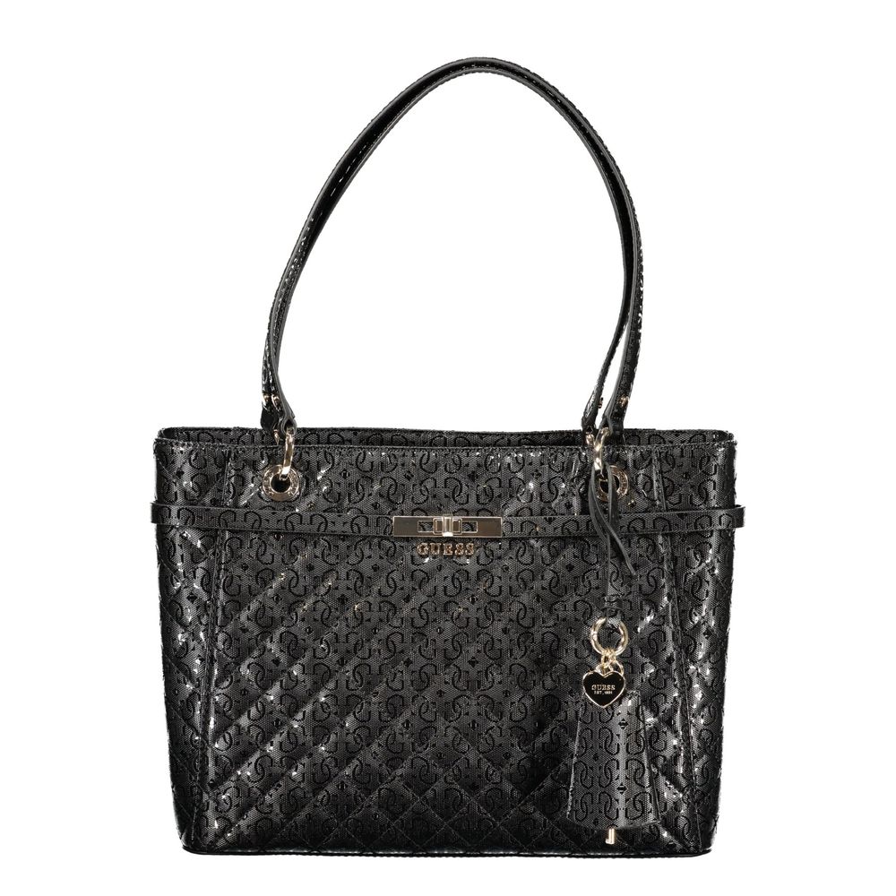 Guess Jeans Black Polyurethane Women's Handbag - Luxury Boutique Co