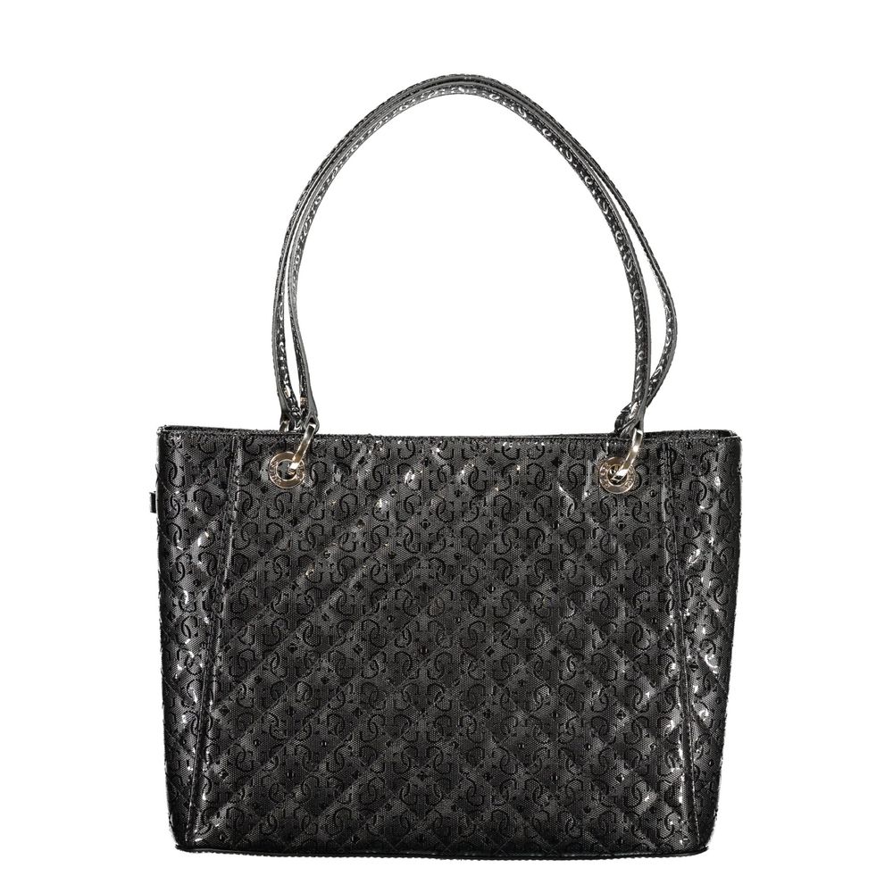 Guess Jeans Black Polyurethane Women's Handbag - Luxury Boutique Co