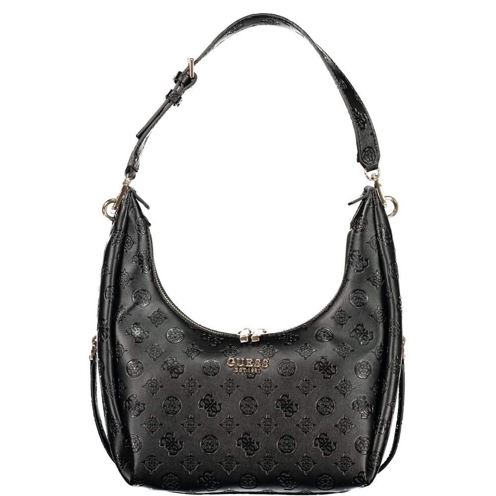 Guess Jeans Black Polyurethane Women's Handbag - Luxury Boutique Co