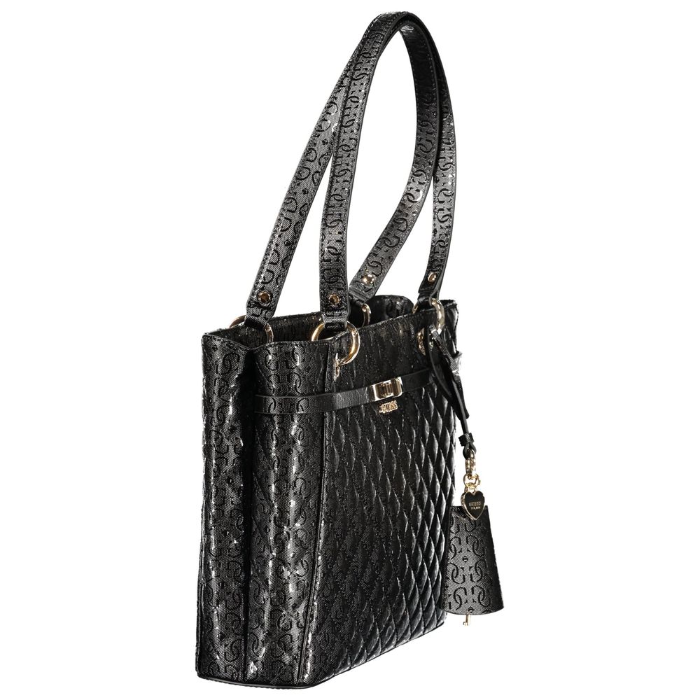 Guess Jeans Black Polyurethane Women's Handbag - Luxury Boutique Co