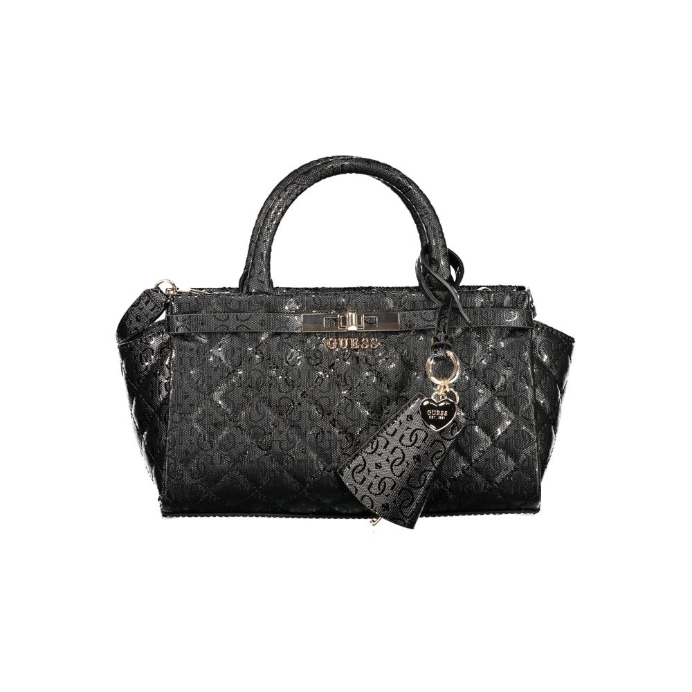 Guess Jeans Black Polyurethane Women Handbag - Luxury Boutique Co