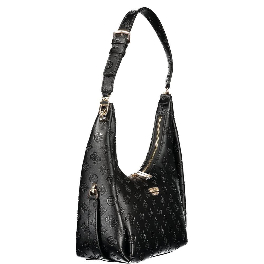 Guess Jeans Black Polyurethane Women's Handbag - Luxury Boutique Co