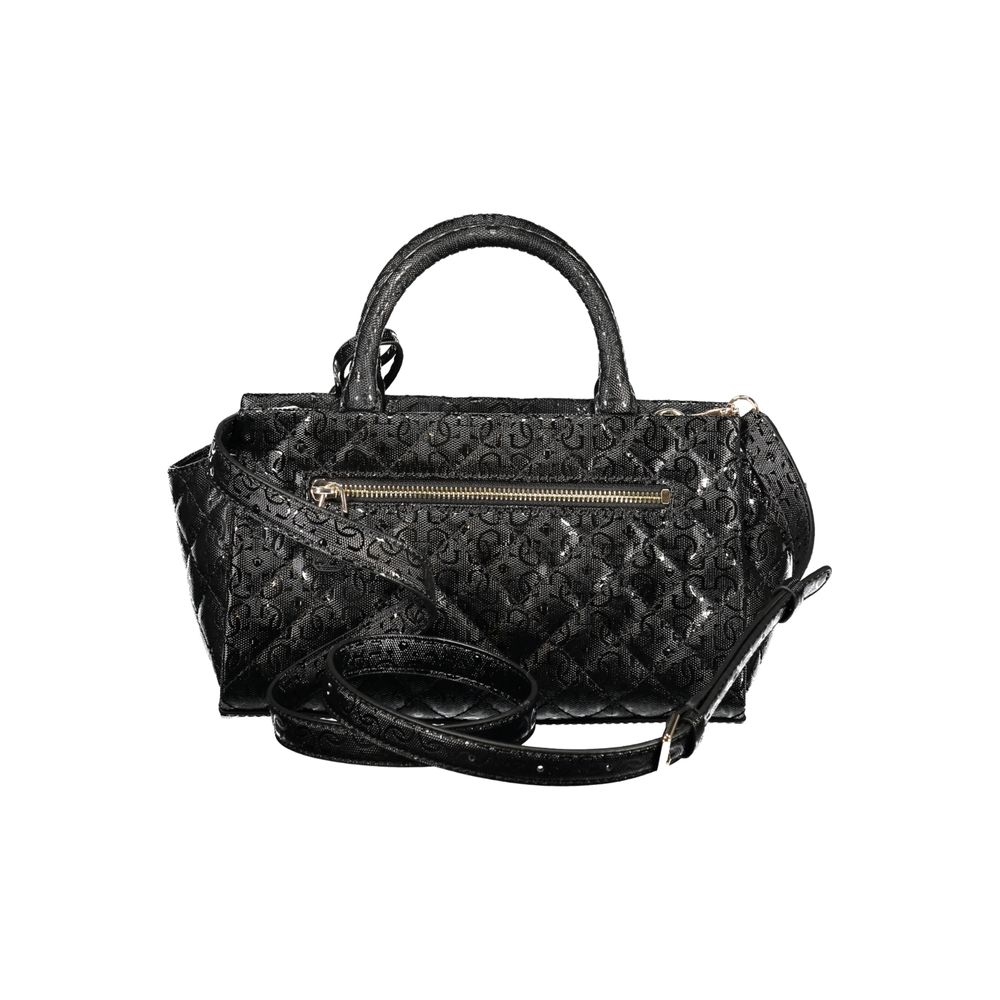 Guess Jeans Black Polyurethane Women Handbag - Luxury Boutique Co
