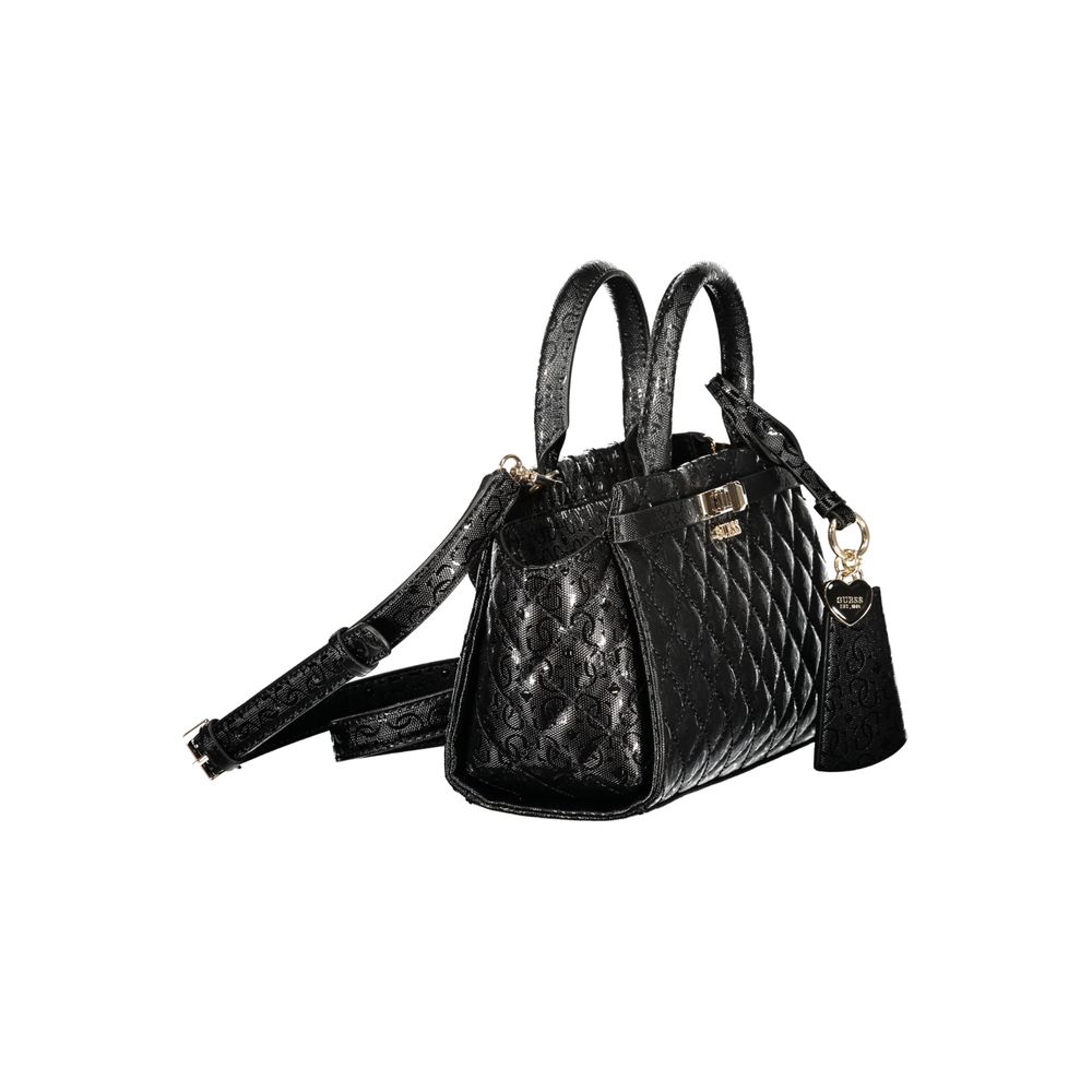 Guess Jeans Black Polyurethane Women Handbag - Luxury Boutique Co