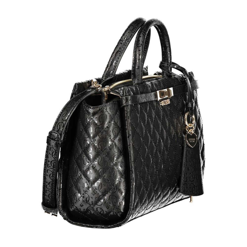 Guess Jeans Black Polyurethane Women's Handbag - Luxury Boutique Co