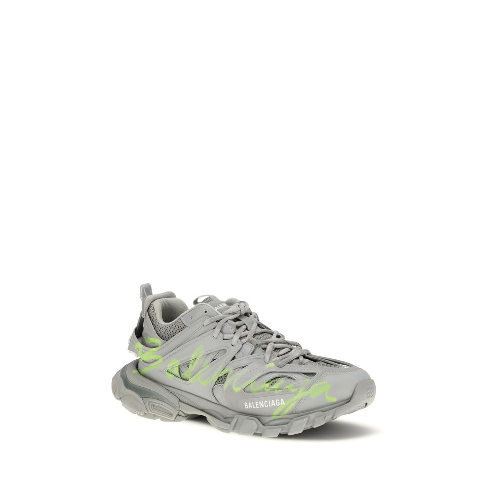 Balenciaga Gray Polyester Athletic Sneakers - Luxury Boutique Co