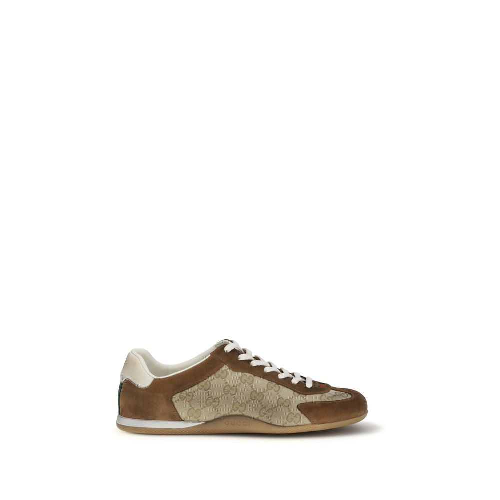 Gucci Brown Calf Leather Bos Taurus Sneakers - Luxury Boutique Co