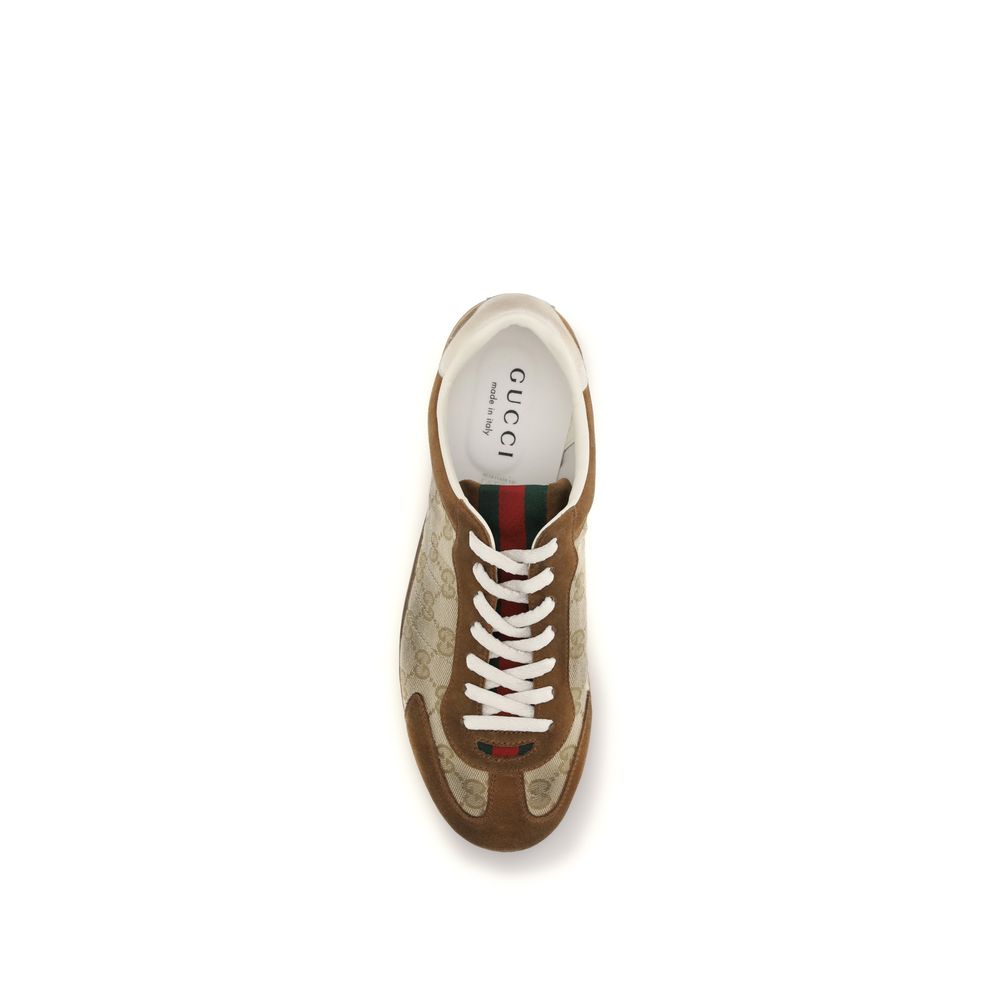Gucci Brown Calf Leather Bos Taurus Sneakers - Luxury Boutique Co