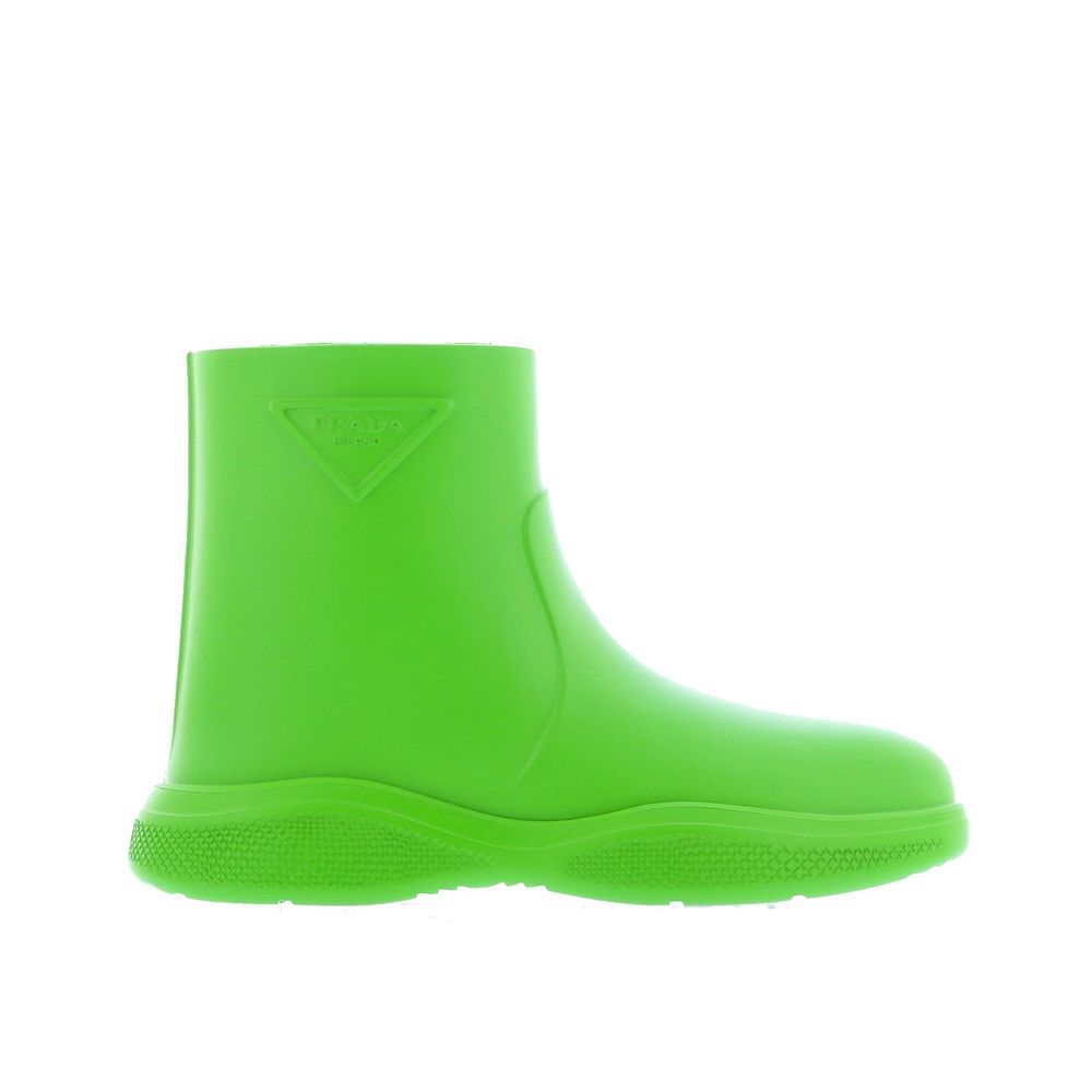 Prada Bicolor Rubber Rain Boots - Luxury Boutique Co