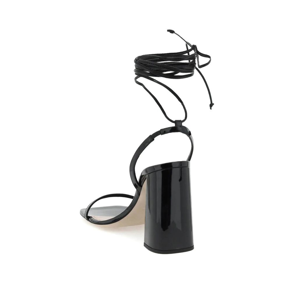 Miu Miu Black Calfskin Strap-On Sandals - Luxury Boutique Co