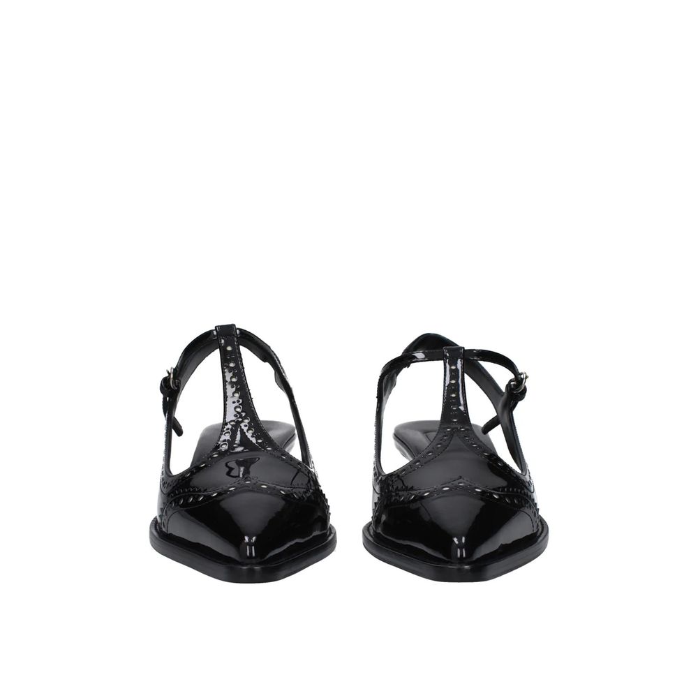 Miu Miu Black Calfskin Mid Heel Pumps - Luxury Boutique Co