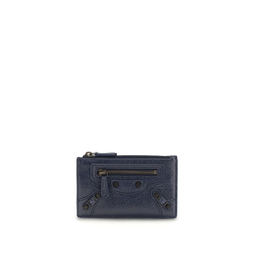Balenciaga Blue Lamb Ovis Aries Aries Wallet - Luxury Boutique Co