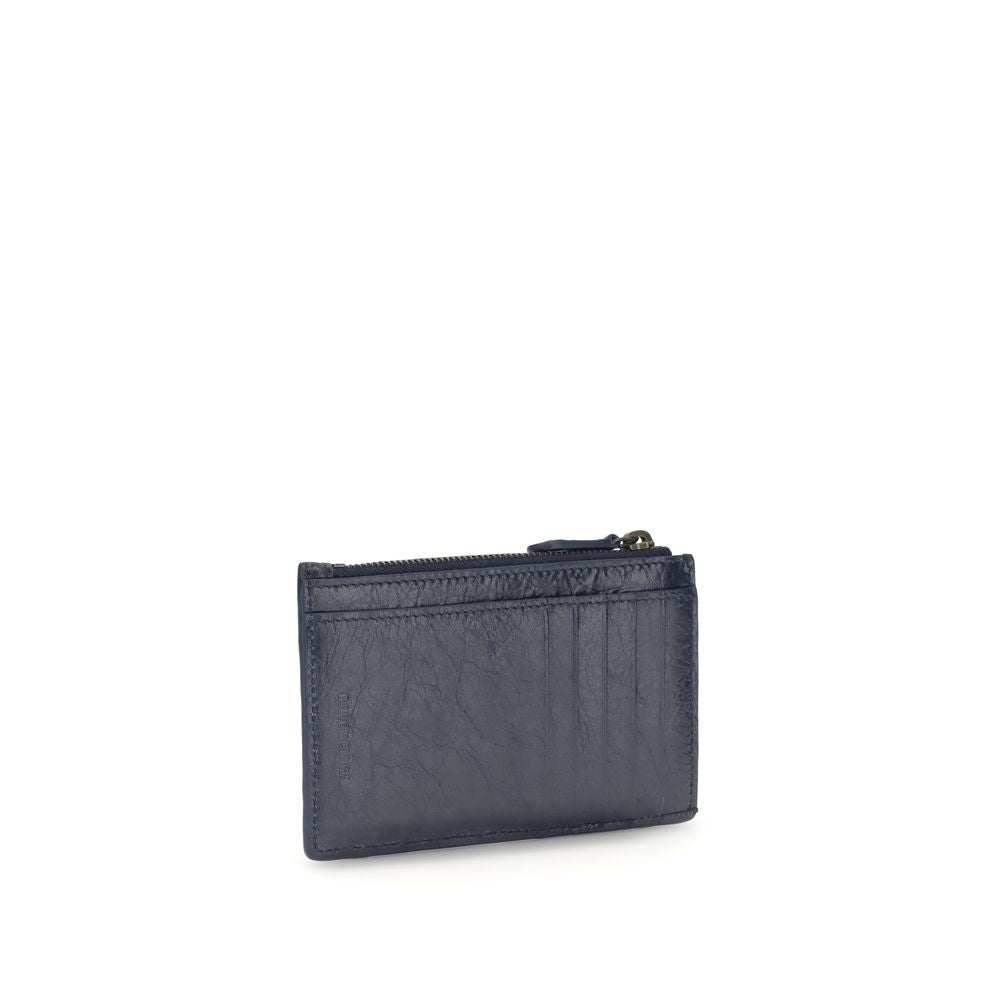 Balenciaga Blue Lamb Ovis Aries Aries Wallet - Luxury Boutique Co