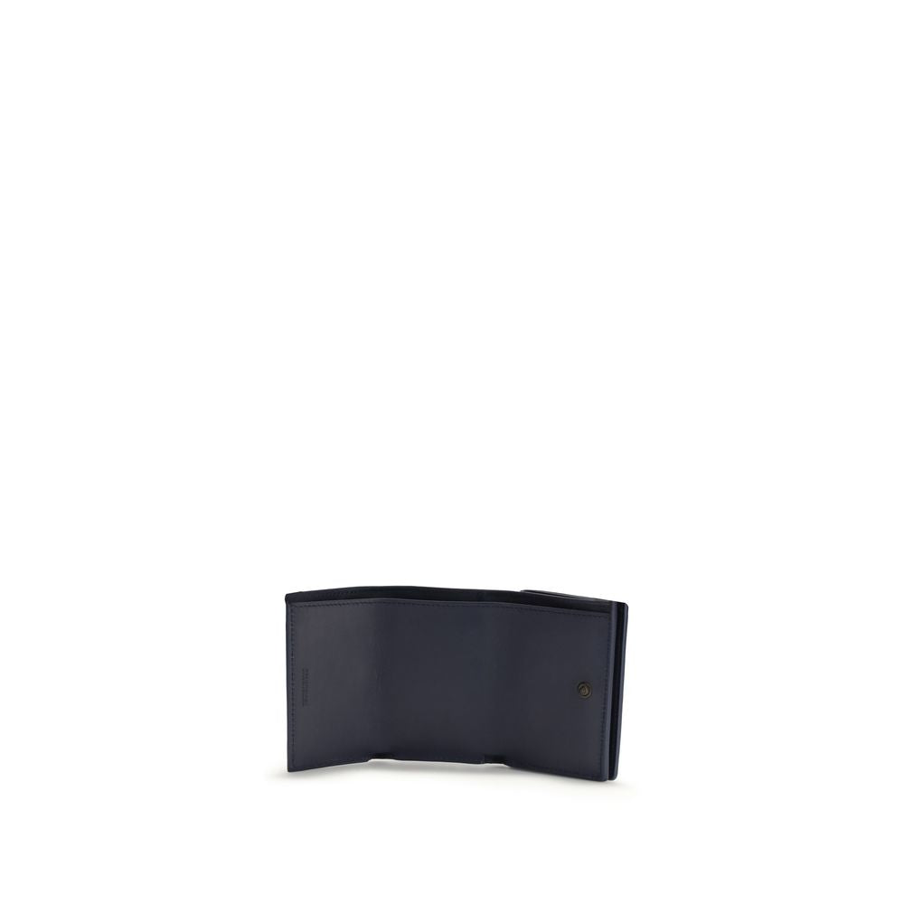 Balenciaga Blue Lamb Ovis Aries Aries Wallet - Luxury Boutique Co