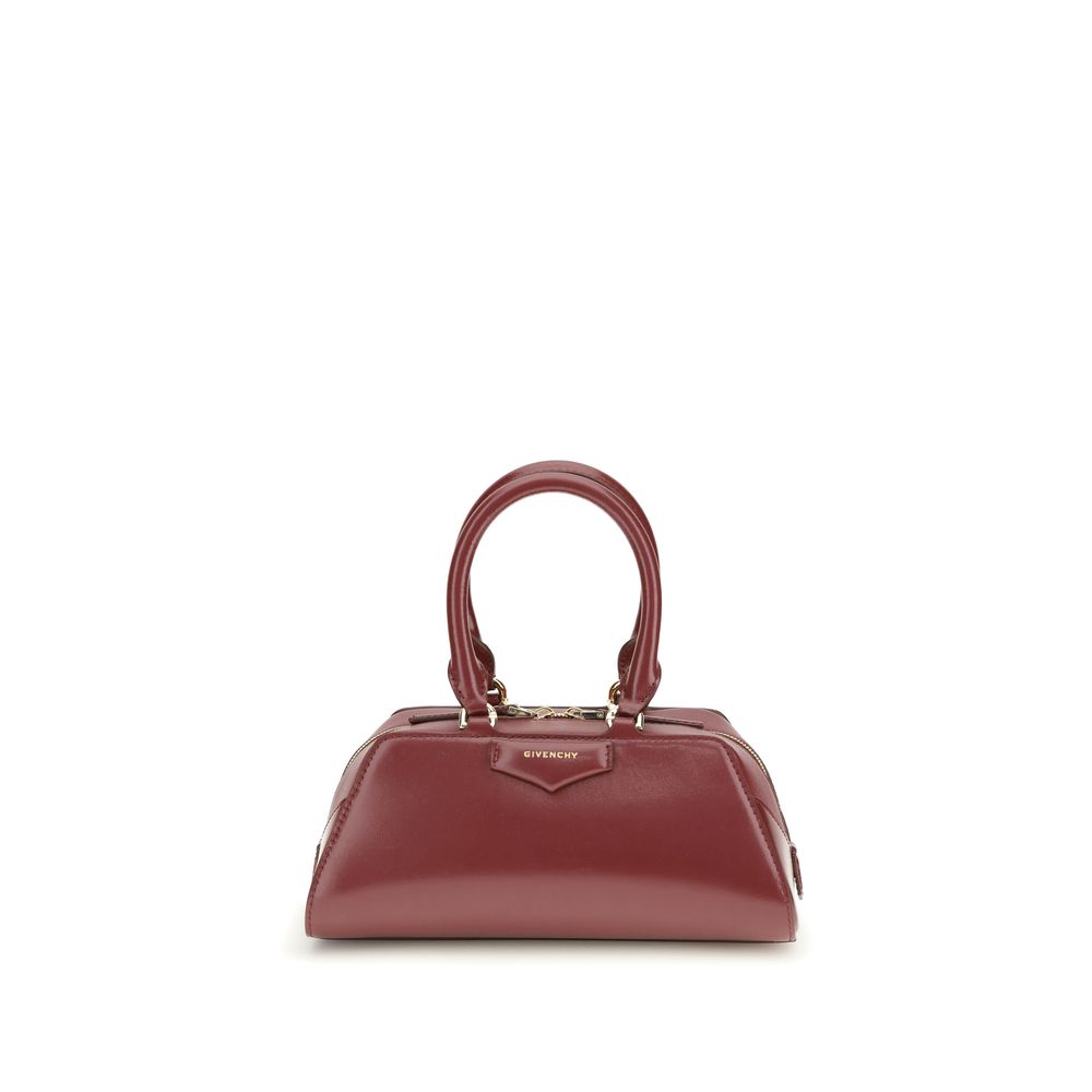 Givenchy Bordeaux Calf Leather Bos Taurus Handbag - Luxury Boutique Co