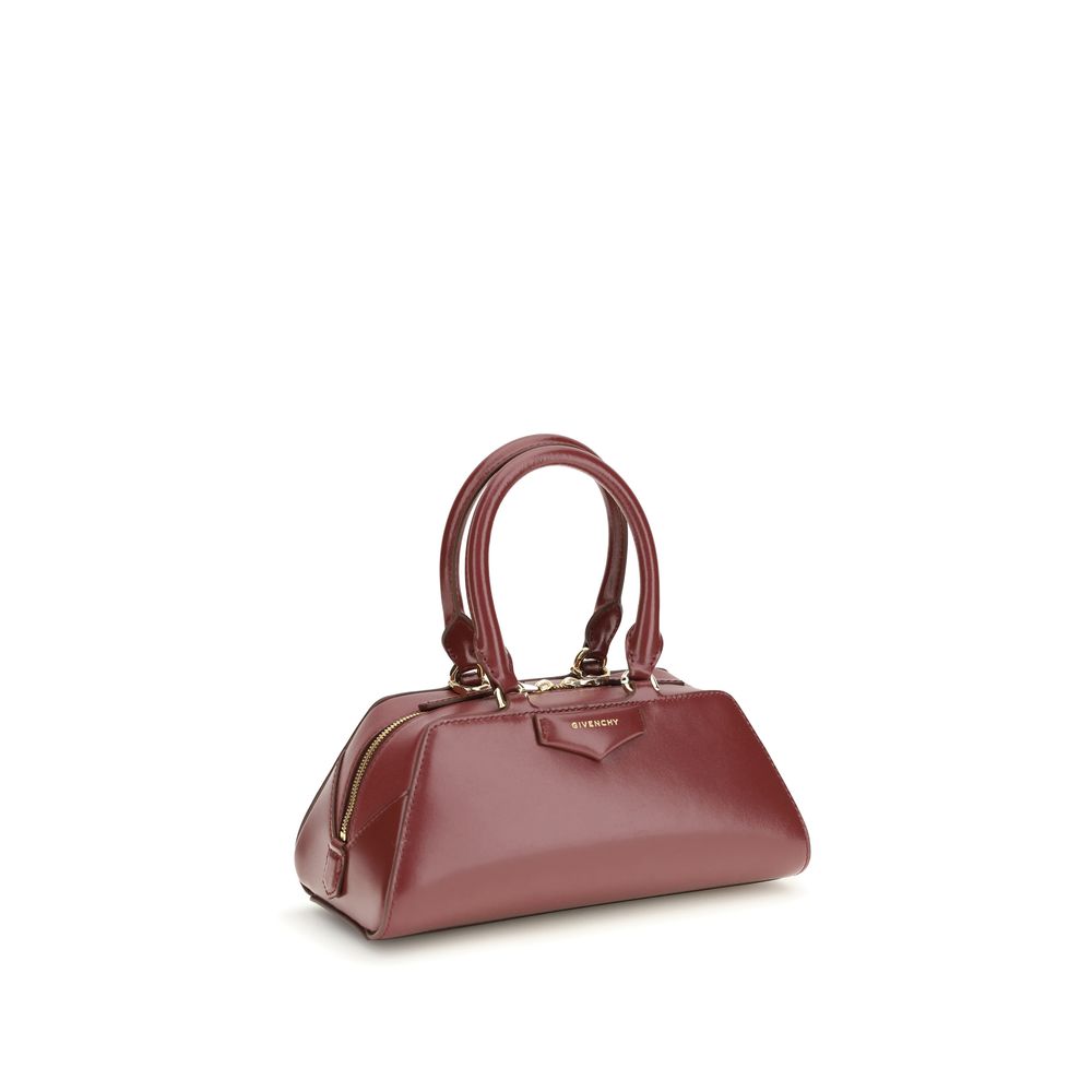Givenchy Bordeaux Calf Leather Bos Taurus Handbag - Luxury Boutique Co